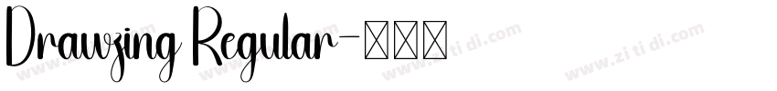 Drawzing Regular字体转换